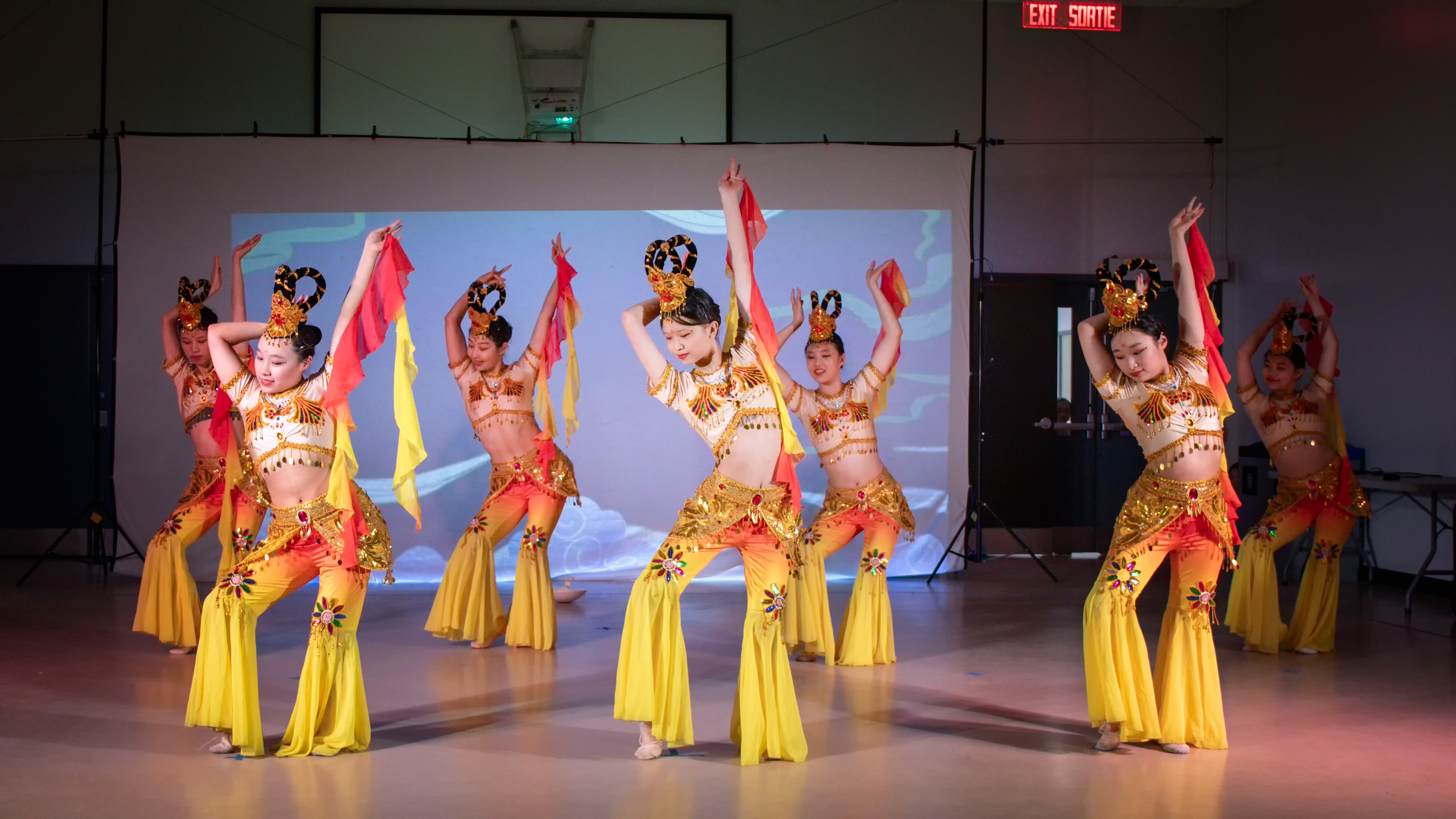 Haiyan Dance Studio dancers in a stage.